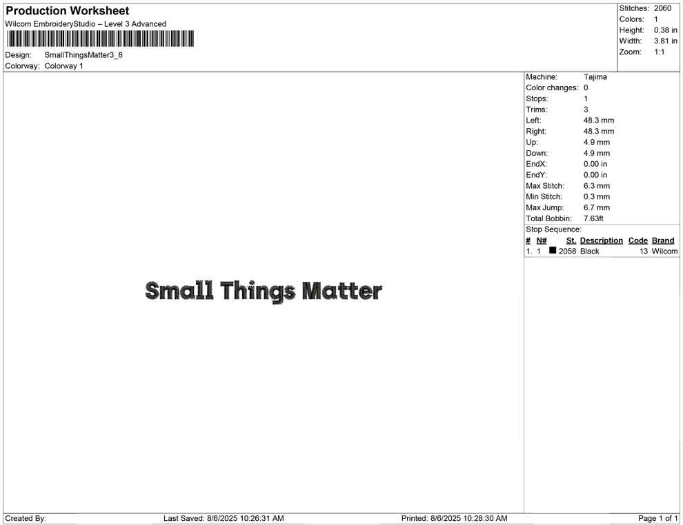 Small Things Matter