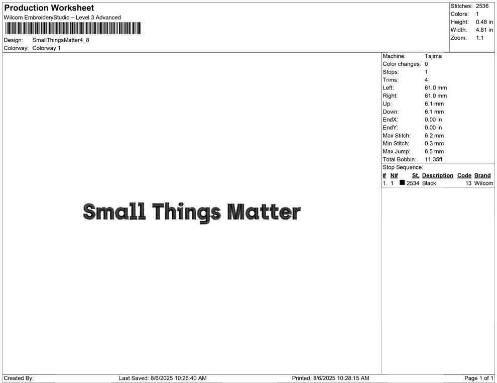 Small Things Matter