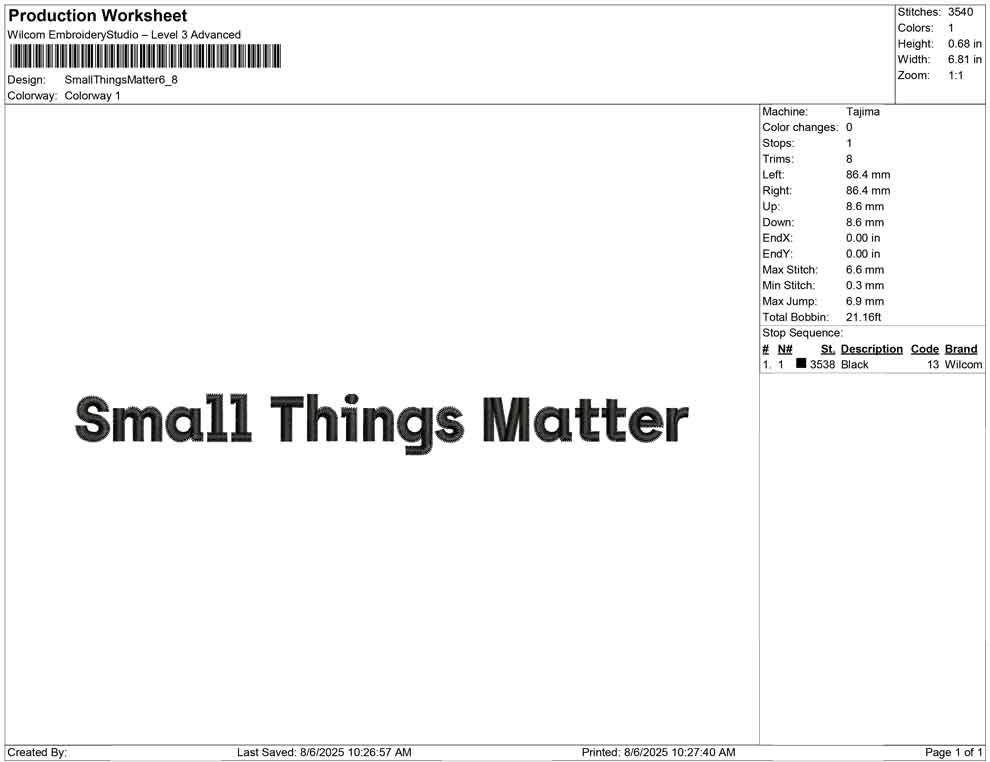 Small Things Matter