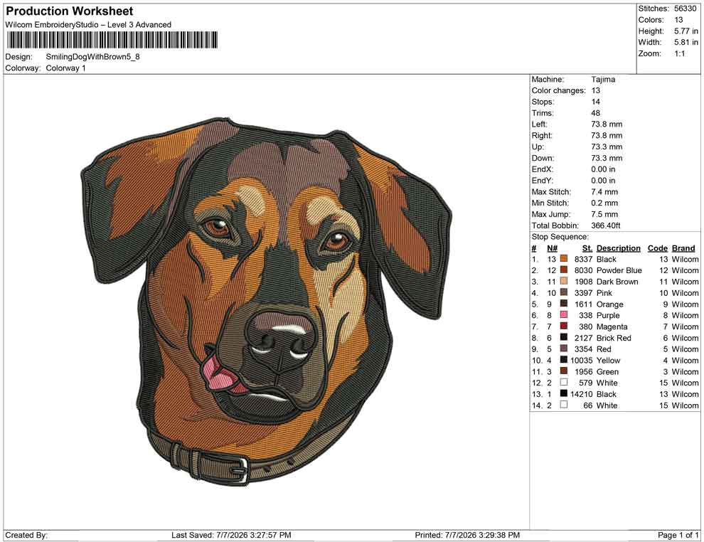 Smiling Dog With Brown