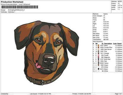 Smiling Dog With Brown