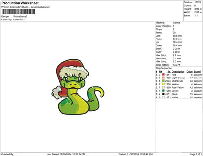 Snake Santa
