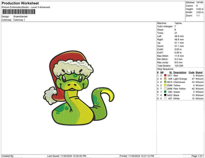 Snake Santa