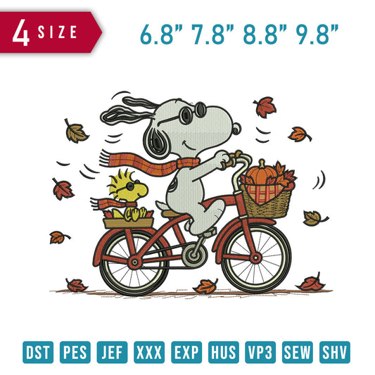 Snoopy Bicycle Pumpkin