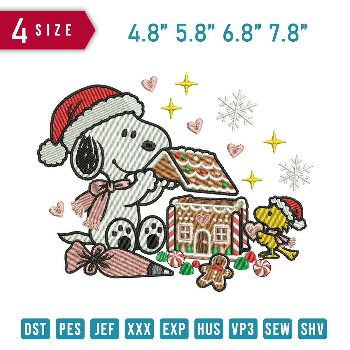 Snoopy Gingerbread House