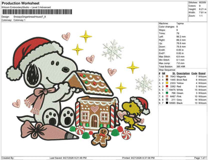 Snoopy Gingerbread House