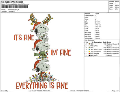 Snoopy its fine