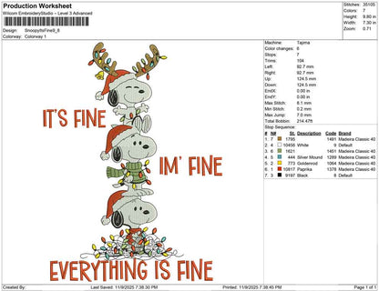 Snoopy its fine