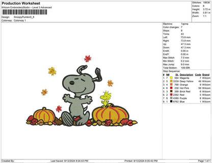 Snoopy Pumkin