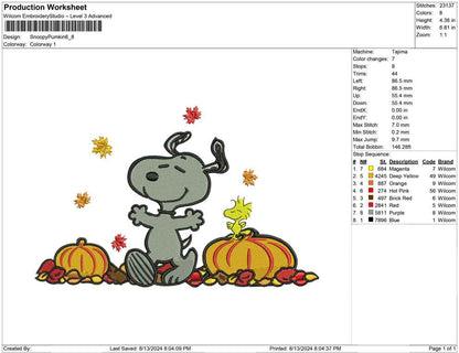 Snoopy Pumkin