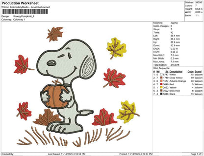 Snoopy pumpkin