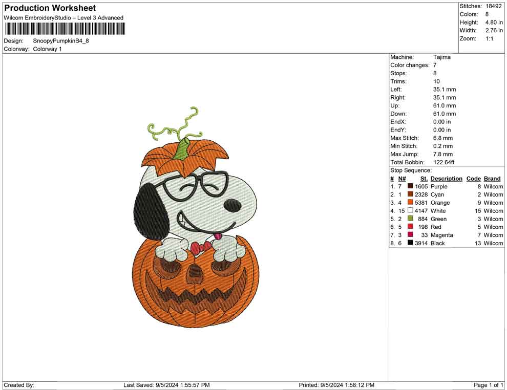 Snoopy Pumpkin B