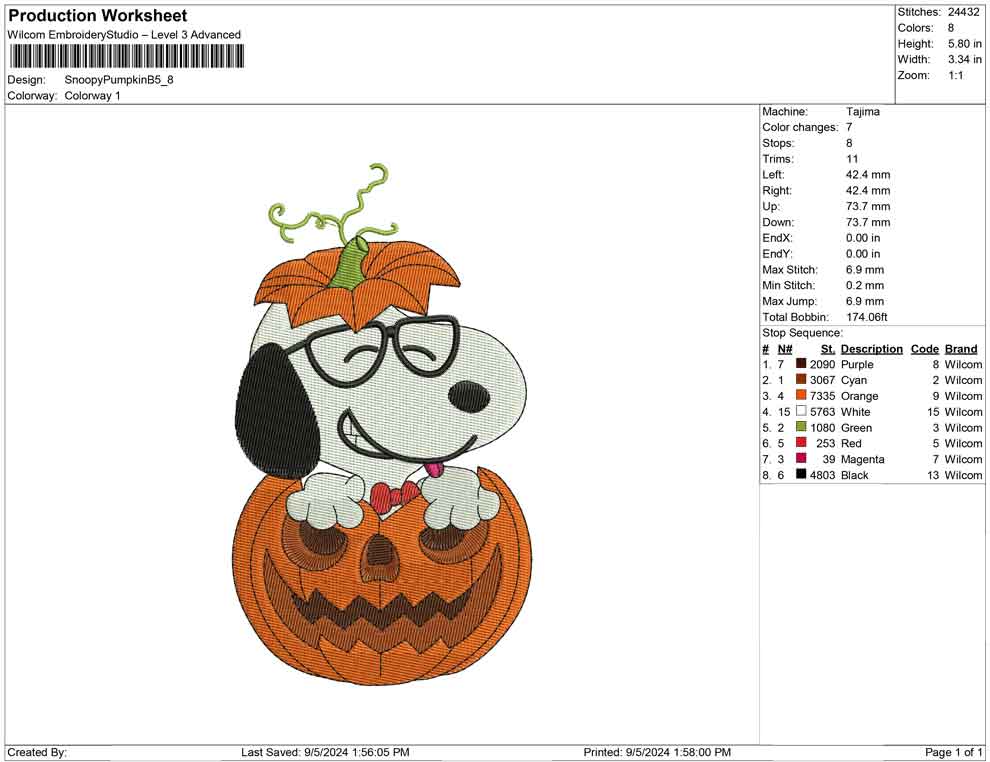 Snoopy Pumpkin B