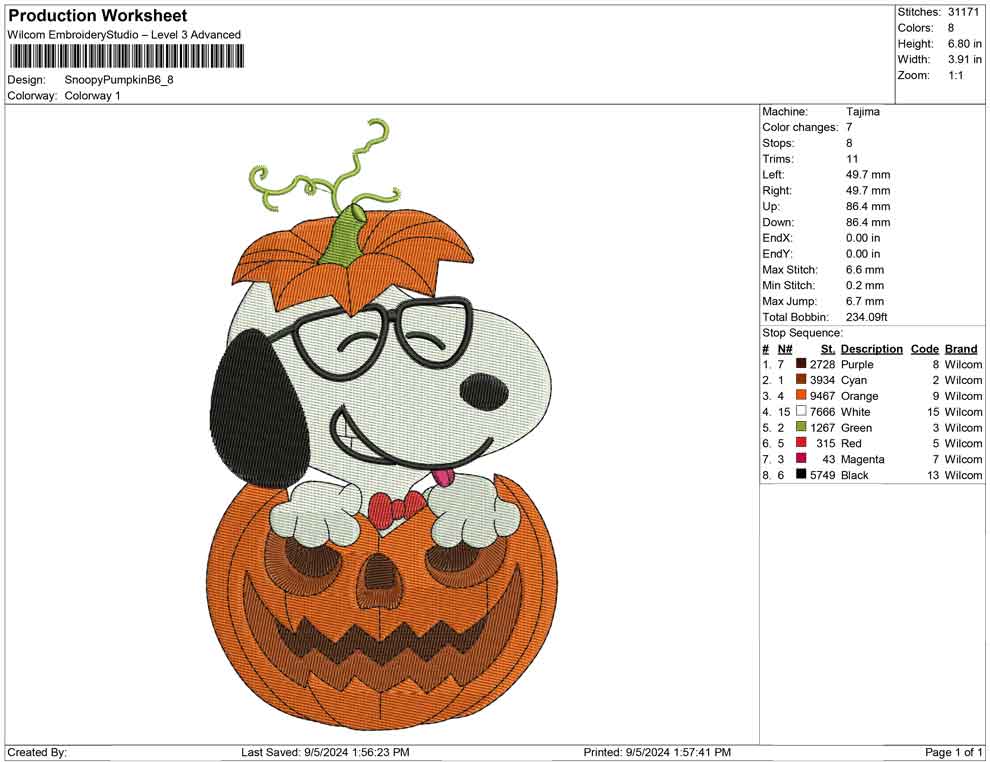 Snoopy Pumpkin B