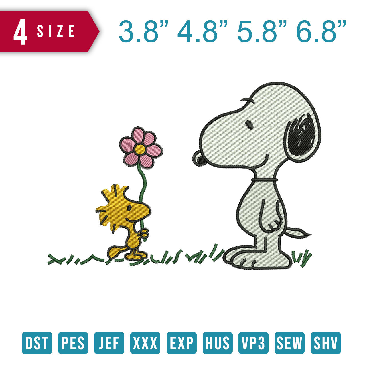 Snoopy Woodstock Flower