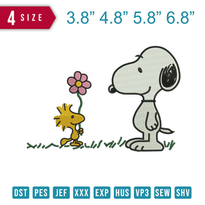 Snoopy Woodstock Flower