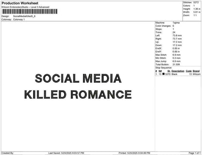 Social Media Killed