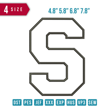 S letter outline