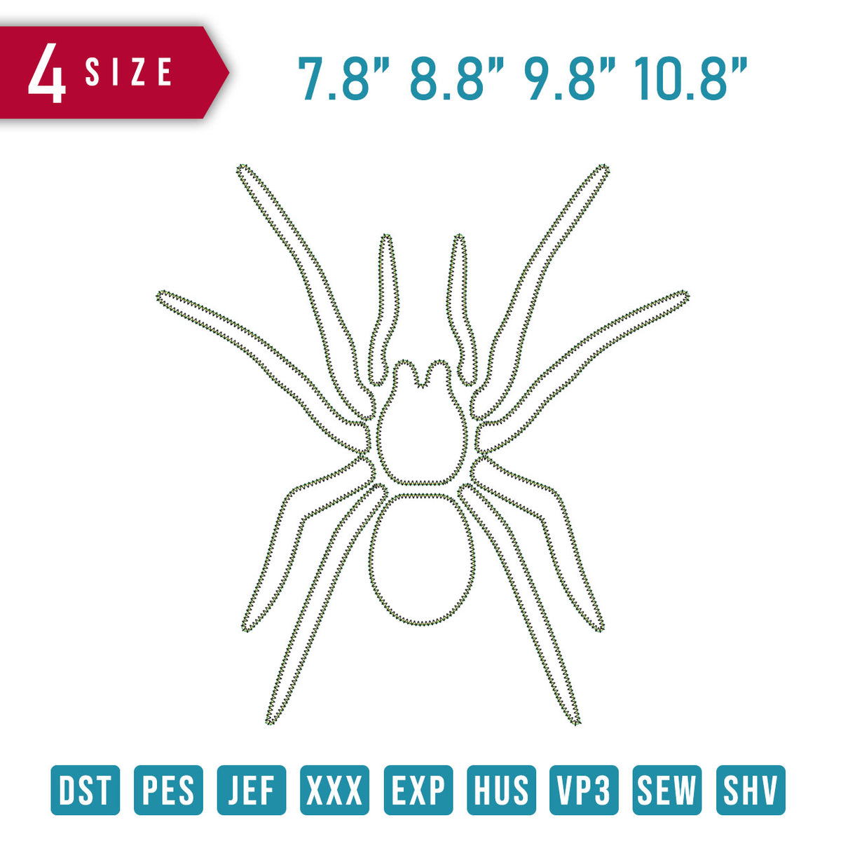 Spider Big Applique