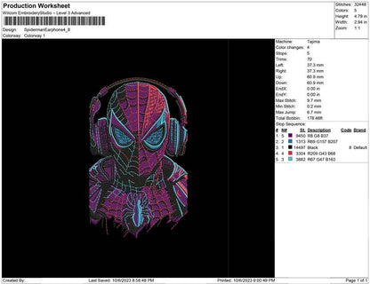 Spiderman Earphone