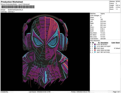 Spiderman Earphone