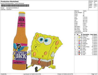 Spongbob Jack Bottle