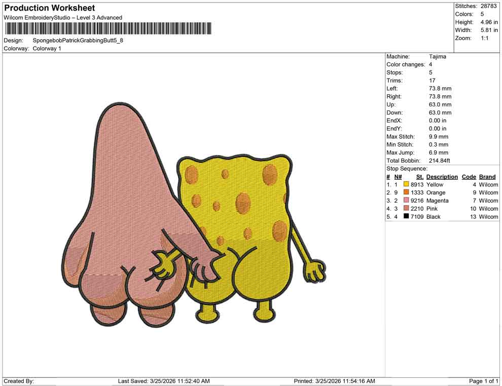 Spongebob Patrick Grabbing Butt