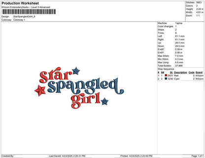 Star Spangled Girl