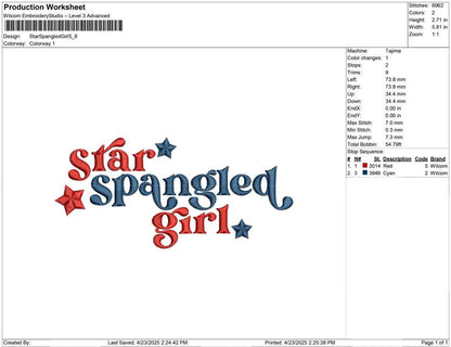 Star Spangled Girl