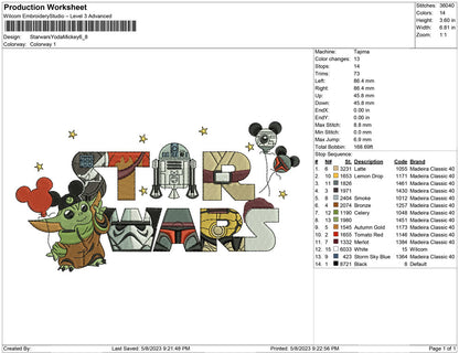 Starwars baby yoda mickey