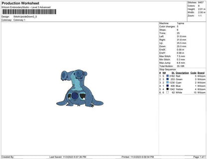Stitch Upside Down