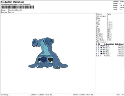 Stitch Upside Down