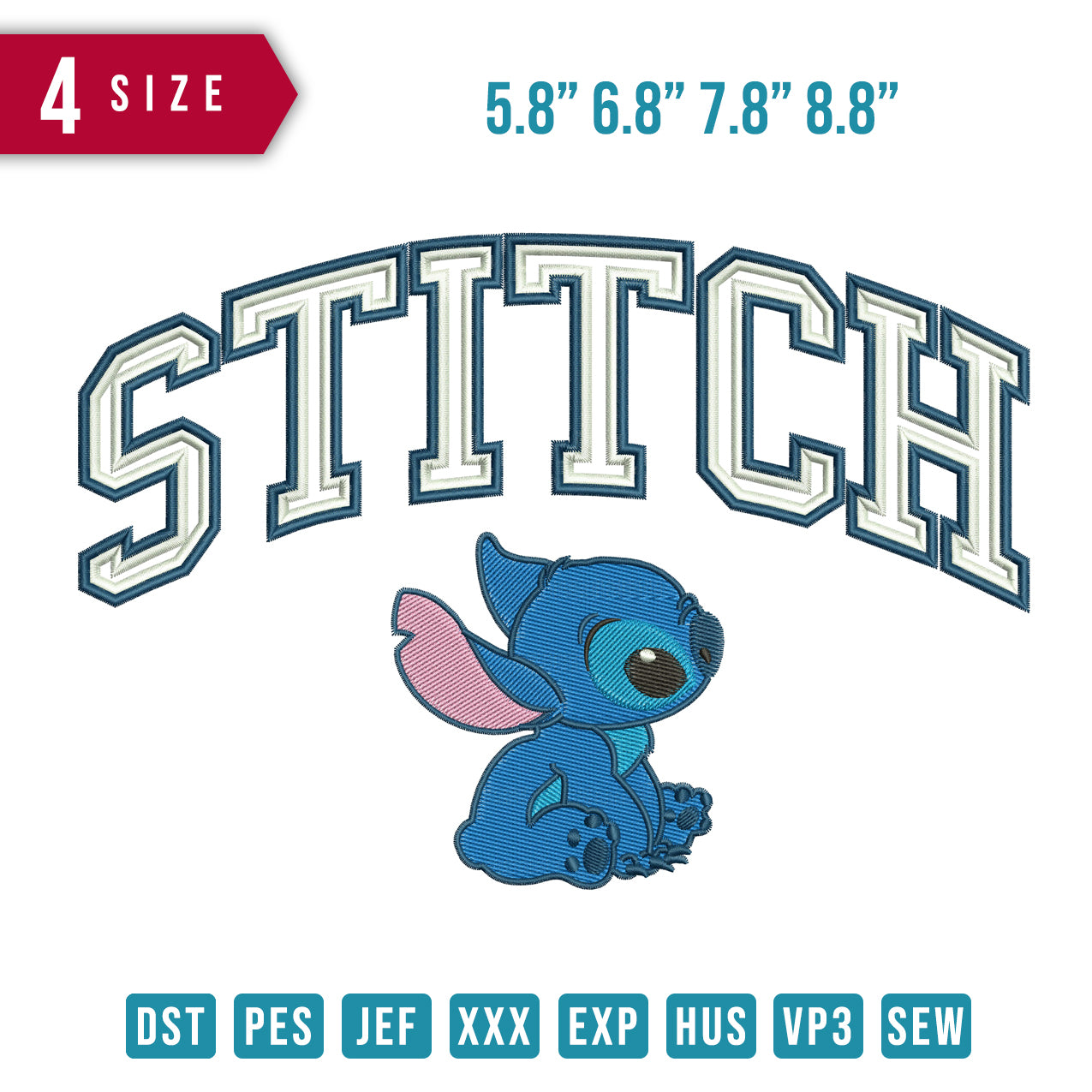 Stitch With Letter