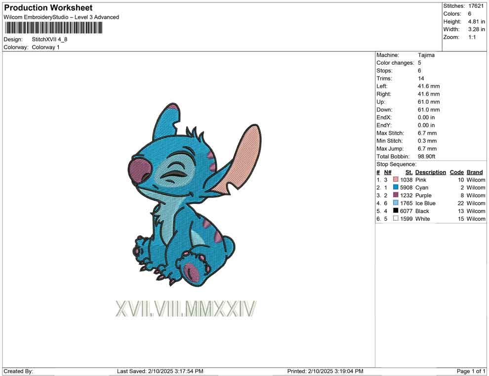 Stitch XVII