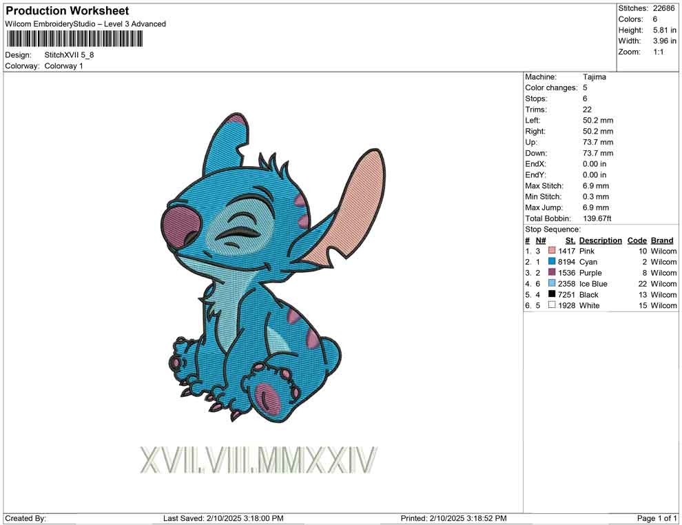 Stitch XVII