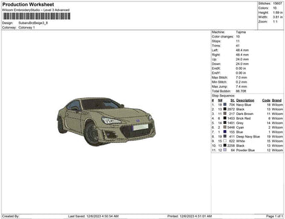 Subaru Brz Beige