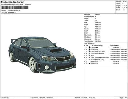 Subaru Car Blu