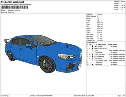 Subaru Wr x Car