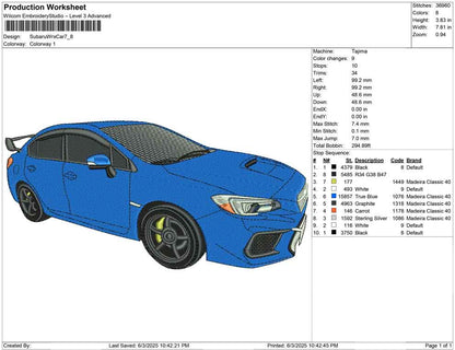 Subaru Wr x Car