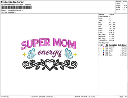 Super Mom Energy