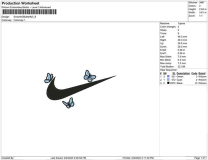 Swoosh 3 Butterfly