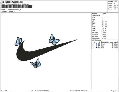 Swoosh 3 Butterfly