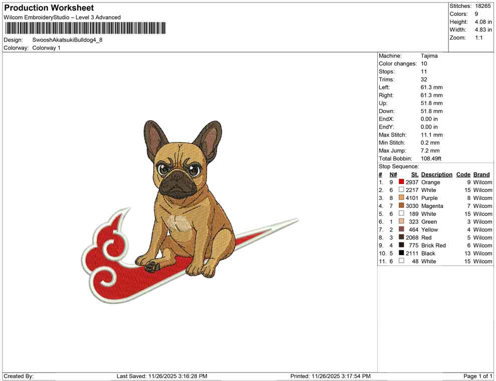 Swoosh Akatsuki Bulldog