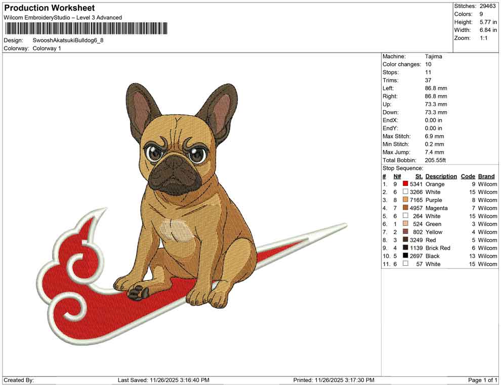 Swoosh Akatsuki Bulldog