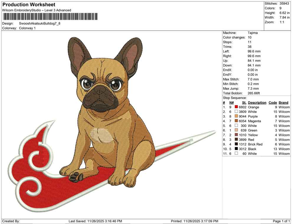 Swoosh Akatsuki Bulldog