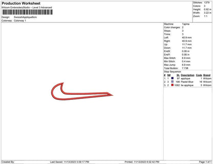 Swoosh Applique