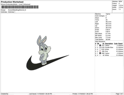 Swoosh baby bugs Bunny