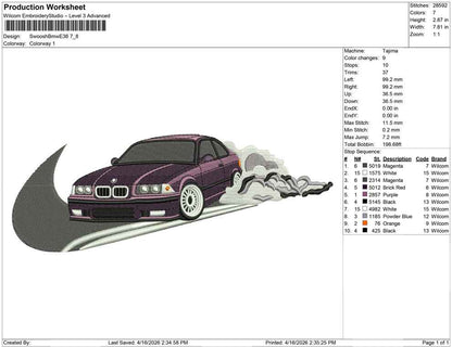 Swoosh Bmw E36