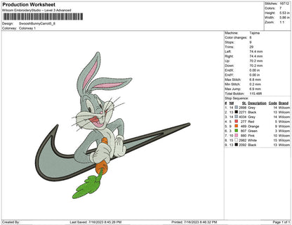 swoosh  Bunny carrot