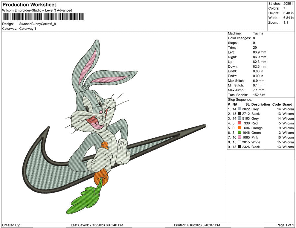 swoosh  Bunny carrot